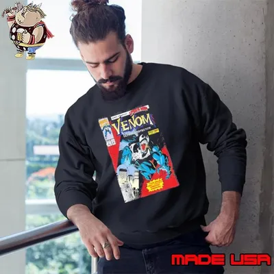 Marvel Venom Lethal Protector Retro Comic Graphic Sweatshirt