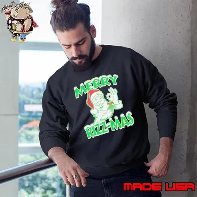 Merry Rizz Mas Santa Sweatshirt