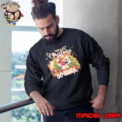 Miami Hurricanes Merry Christmas Go Canes Go Team Sweatshirt