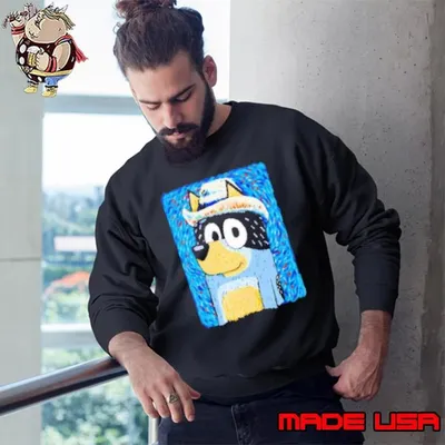 Patriarch of The Heeler family In Van Gogh's Bandit Van Dogh art style Sweatshirt