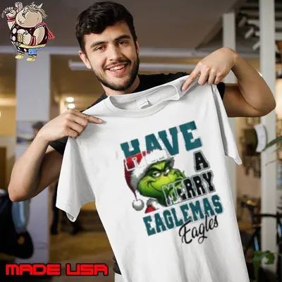 Philadelphia Eagles Have A Merry Eaglemas Eagles Grinch Christmas Shirt
