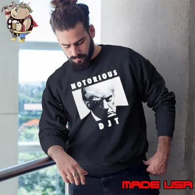 President mugshot Notorious DJT Sweatshirt