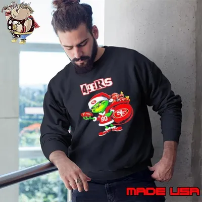 San Francisco 49ers Christmas Grinch player Sweatshirt