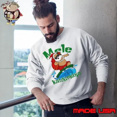 Santa Mele Kalikimaka Christmas Sweatshirt