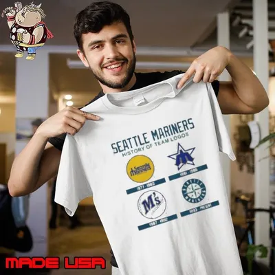 Seattle Mariners 1977 history Of Team Logos Unisex