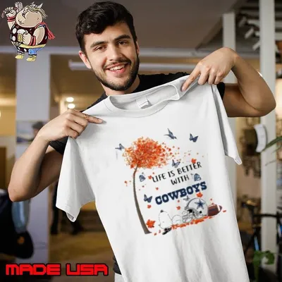 Snoopy Fall Life Is Better With Dallas Cowboys Unisex
