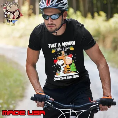 Snoopy Just A Woman Who Loves Christmas And Jesus 2024 Unisex
