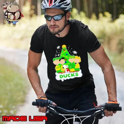 Snoopy and friends fans of Oregon Ducks Merry Christmas Shirt