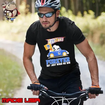 Snoopy driving car Golden State Warriors forever not just when we win Unisex