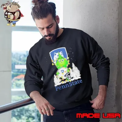 The Grinch Hug Penn State Helmet Christmas Shirt