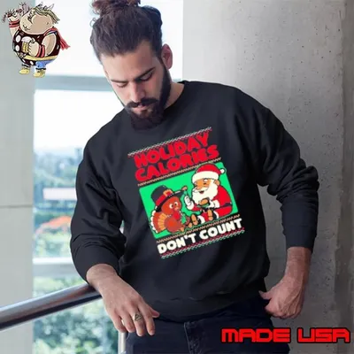 Ugly Sweater Holiday Food Santa Thanksgiving Dinner 2024 Sweatshirt