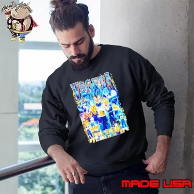 Vegeta Dragon Ball Anime cartoon graphic Sweatshirt