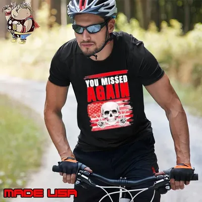 You Missed Again Skull Trump Flag Unisex