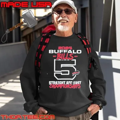 Buffalo Bills 5 Straight AFC East Division Championships Sweatshirt