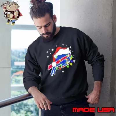Buffalo Bills Christmas light logo Sweatshirt