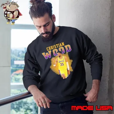 Christian Wood American professional basketball player Los Angeles Lakers Sweatshirt