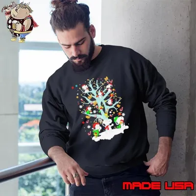 Christmas Snoopy Tree Happy Holidays 2024 Sweatshirt