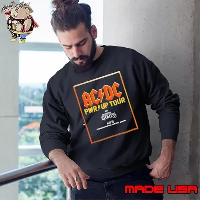 Cleveland Browns AC DC Power Up Tour 2025 Huntington Bank Field On May 28 With The Pretty Reckless t Sweatshirt