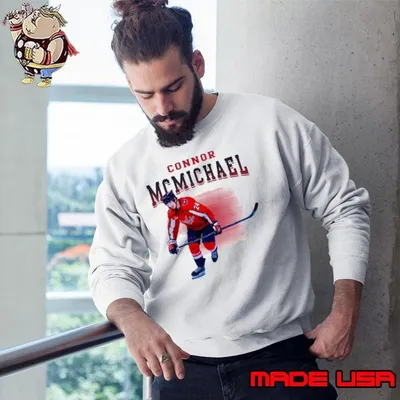 Connor Mcmichael Canadian ice hockey centre Washington Capitals Sweatshirt