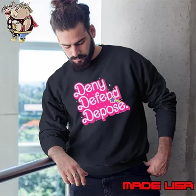 Deny Defend Depose Barbie Pink Sweatshirt