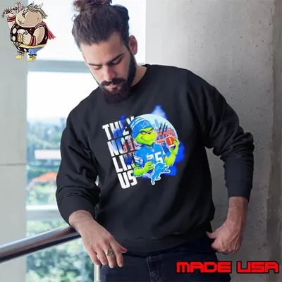 Detroit Lions Grinch they not like us shirt