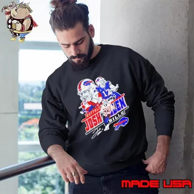 Go Bills Josh Allen Signature Football Sweatshirt
