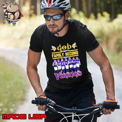 God first family second then Minnesota Vikings players shirt