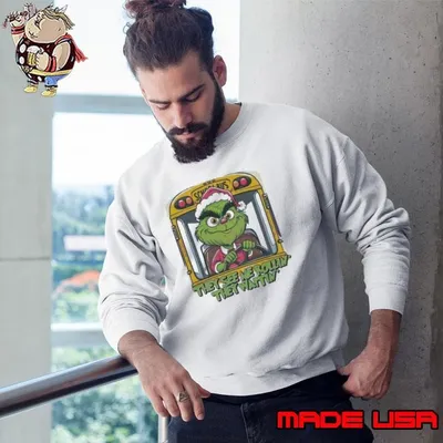 Grinch And Santa Hat They See Me Rollin They Waitin Christmas 2024 Shirt