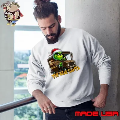 Grinch the real santa UPS Shirt