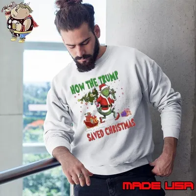 How The Trump Saved Christmas Funny Christmas Trump Shirt