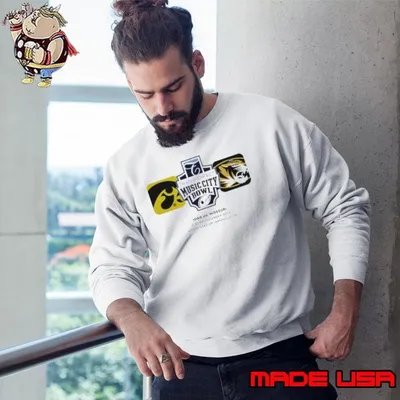 Iowa Hawkeyes Vs Missouri Tigers 2024 Transperfect Music City Bowl At Nissan Stadium In Nashville TN On December 30th Sweatshirt