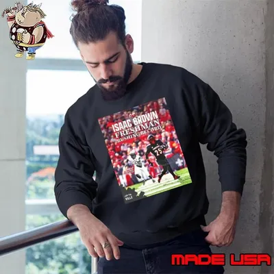 Isaac Brown Louisville Cardinals Freshman Rushing Record Lamar Jackson 960 Rushing Yards Poster Sweatshirt