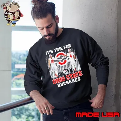 It’s time for Ohio State Buckeyes football Will Howard and Jeremiah Smith signatures skyline Sweatshirt