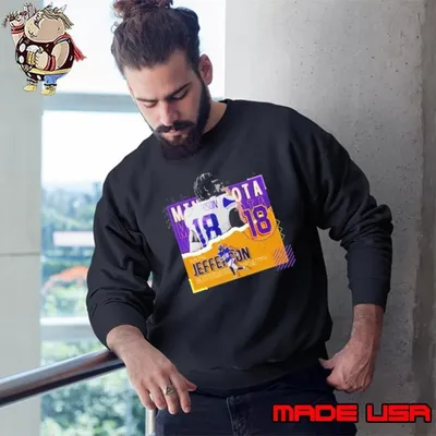 Justin Jefferson American professional football wide receiver Poster Vikings Sweatshirt