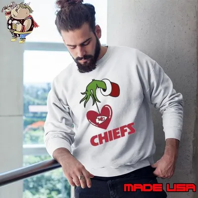 Kansas City Grinch Heart Christmas 2024 shirt
