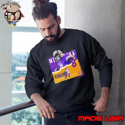 Kirk Cousins Football Paper Poster Vikings Sweatshirt