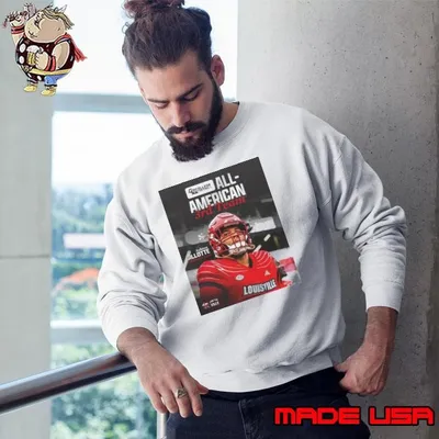 Louisville Cardinals Ashton Gillotte Defensive Line Third Team All-American Honors College Football Network Poster Sweatshirt
