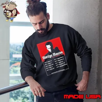 Marilyn Manson European February 2025 Tour Sweatshirt