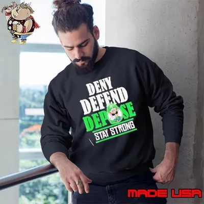 Mario Free Luigi Deny Defend Depose Stay Strong logo shirt