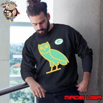 Owl NFL Green Bay Packers logo Sweatshirt
