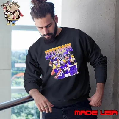 Retro Justin Jefferson Vintage Lover Design 90S Graphic Sweatshirt