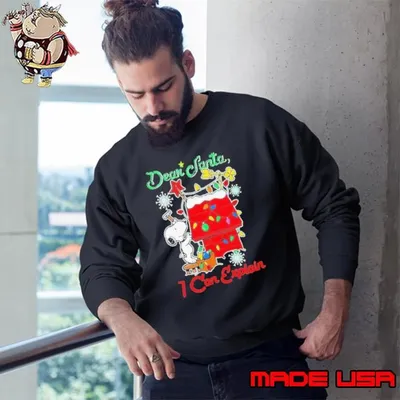 Snoopy Dear Santa I can explain Merry Christmas Sweatshirt