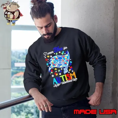 Tampa Bay Buccaneers I wear blue for Autism accept understand love Sweatshirt