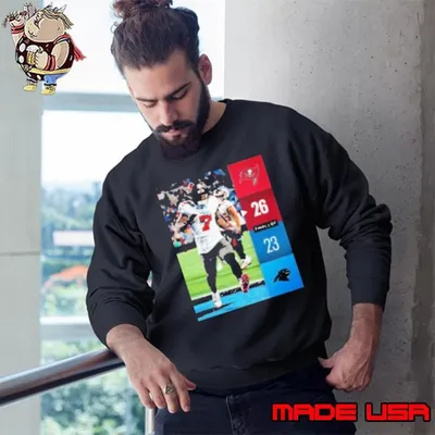 Tampa Bay Buccaneers win 26 23 Panthers week 13 2024 NFL game score Sweatshirt