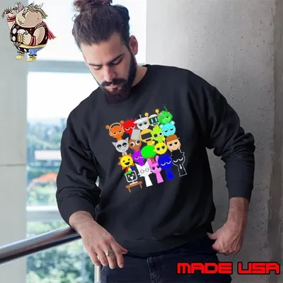 Whole Team Sprunki 20 Toys Sweatshirt