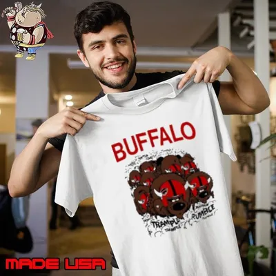 Buffalo Football trample rumble design cartoon vintage Shirt