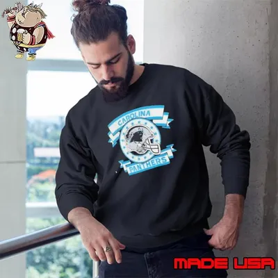 Carolina Panthers Wingback Carry Helmet Stars Sweatshirt