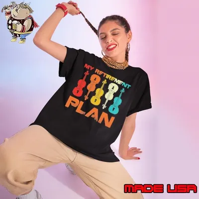 Guitar My Retirement Plan Ladies tee