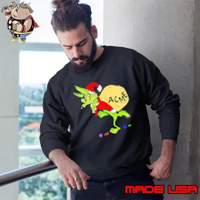 How the Coyote Stole Christmas Grinch ACME Sweatshirt