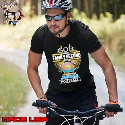 NFL God first family second then Jacksonville Jaguars Football 2025 shirt